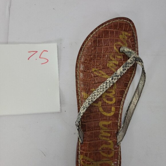 Sam Edelman Snake Skin Genuine Leather Sandals 7.5 - Picture 3 of 3